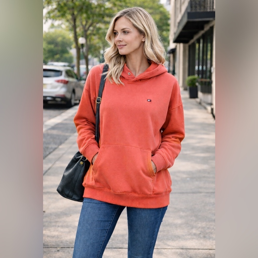 ❤️ Tommy Hilfiger Pullover Hoodie | orange |Logo | Plus Size XXXL